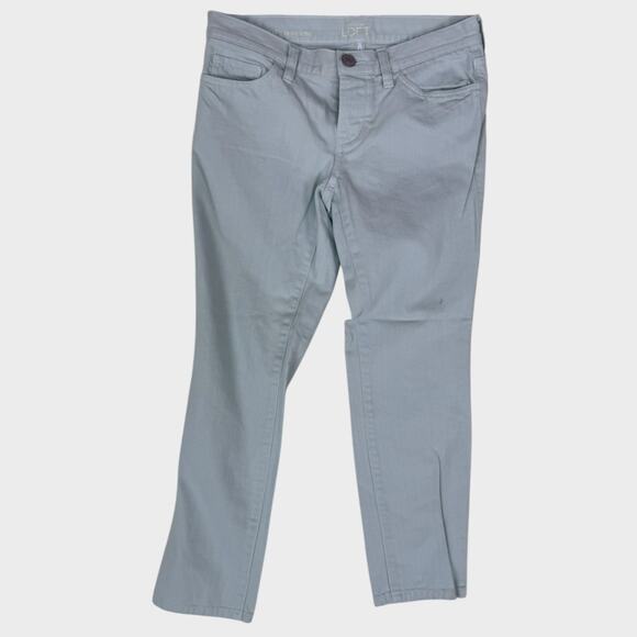Ann Taylor LOFT Boyfriend Mint Green Jeans 100% Cotton 25 0P - Picture 1 of 9